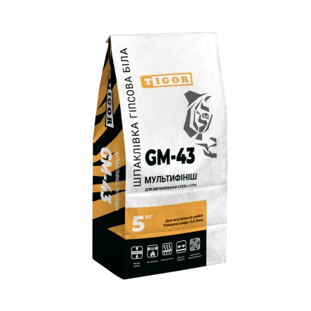 Шпаклівка гіпсова GU-43 МУЛЬТИФІНІШ